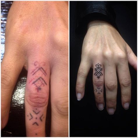 Before and after finger fix up. Cheers Char! Tattoo Artist: Ryan Jessiman Tattoo Fixes, Tattoo For Boyfriend, Cute Finger Tattoos, Small Finger Tattoos, Finger Tattoo For Women, Knuckle Tattoos, Circle Tattoos, Finger Tattoo Designs, Bow Tattoo