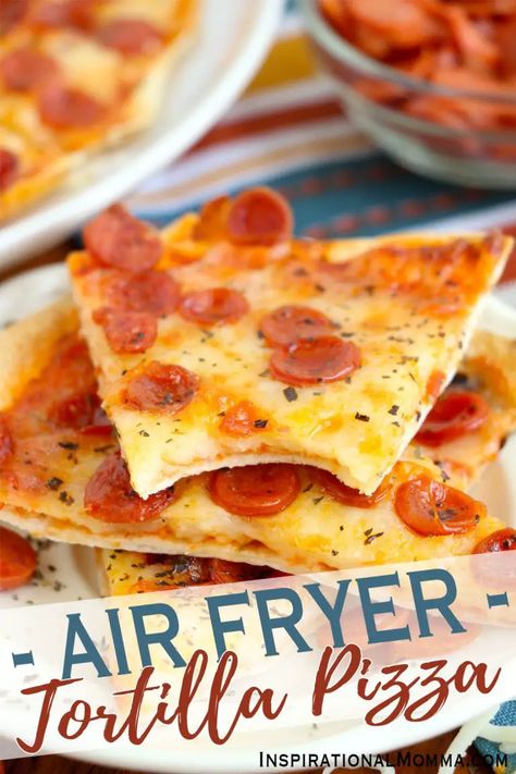 Air Fryer Tortilla Pizza Check more at https://sharethelinks.com/air-fryer-tortilla-pizza/ Air Fryer Tortilla Pizza, Air Fryer Tortilla, Air Fryer Recipes Snacks, Tortilla Pizza, Air Fried Food, Air Fryer Oven Recipes, Air Fry Recipes, Losing 40 Pounds, Air Fryer Dinner Recipes