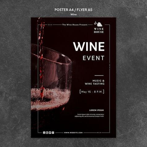 Free PSD | Wine instagram stories template Wine Event Poster, Wine Poster Design, Catchy Business Name Ideas, Wine Instagram, Menu Cover Design, Poster Business, Instagram Stories Template, Wine Poster, Wine Cellar Design