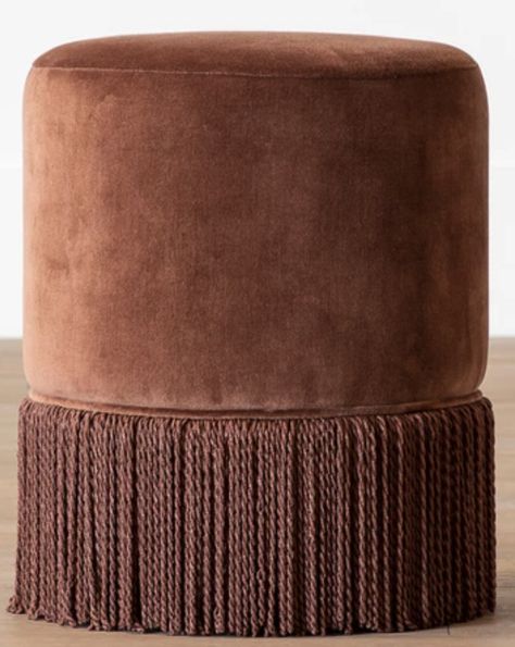 Astrid Fringe Stool Mcgee And Co, Velvet Stool, Online Interior Design Services, Mcgee & Co, The Fringe, Online Interior Design, Call Backs, Pop Up Shops, Custom Upholstery