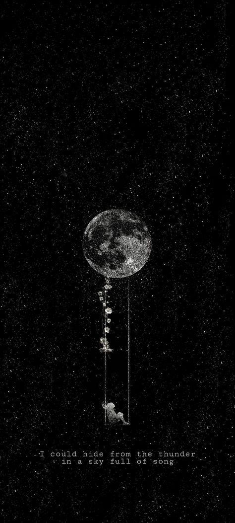 Wallpaper Iphone Lonliness, Solitudeness Wallpaper, Wallpaper For Loneliness, Moon And Stars Wallpaper Iphone, Sky Full Of Stars Wallpaper, Selenophile Aesthetic Wallpaper, Aesthetics Of Loneliness, Artsy Wallpaper, Anime Mood