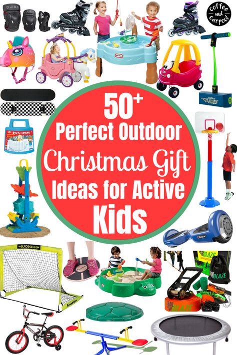 Get your holiday shopping done for you active kids with this list of 50+ Perfect Outdoor Gift Ideas for Active Kids. Awesome gifts that will keep them moving and will them active all year round. #activekids #stayactive #giftideas #activegifts #giftsforactivekids #bestgiftsforactivekids #giftguide #bestgift #perfectgift #giftstokeepkidsactive #activekidstoys #outdoorgiftsforkids #outdoorfun #outdoor #outdoorgifts #christmasgiftideas #christmasgifts #christmasgiftsforkids #girlscoutchristmasgifts Outdoor Gifts For Kids, Outdoor Gift Ideas, Girl Scout Gifts, Outdoor Christmas Gifts, Ideas Regalo, Kindness Gifts, Be More Active, Creative Holiday Gifts, Lego Gifts