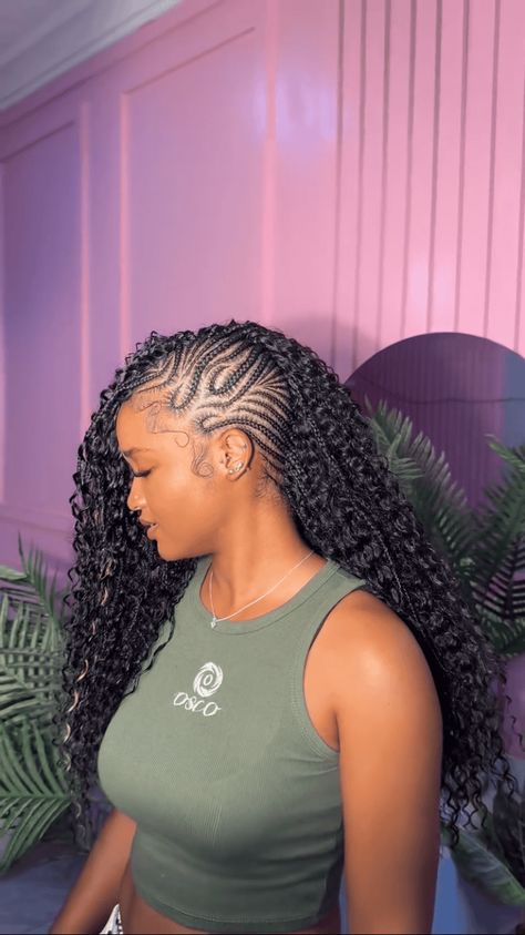 25 Boho Braided Mohawk Hairstyles For A Versatile 5-In-1 Look Mohawk Boho Braids Hairstyles, Cornrows With Boho Braids, Mowhak Boho Braids, Mohock Braids Hairstyles, Boho Lemonade Braids Black Women, Flip Over Mohawk Braids, Boho Braid Medium Length, Braided Boho Mohawk, Mowhak Hairstyle Female