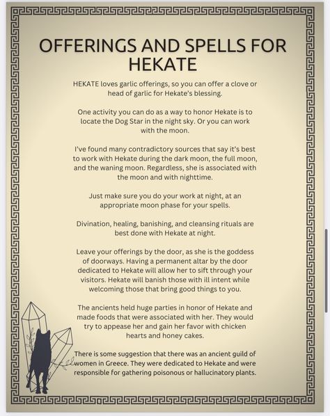 Hecate Wheel Meaning, Offerings For Hekate, Signs Hekate Is Calling You, Hekate Alter Ideas, Hecate Goddess Offerings, Hecate Offering Ideas, Invoke Hecate, Hekate Spells, Hekate Witchcraft