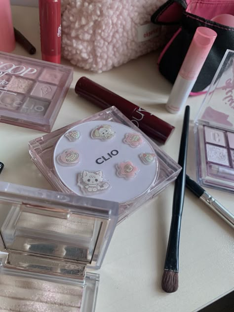 clio cushion deco, clio, korean makeup products, rom&nd, makeup aesthetic, pink aesthetic, girly vibe, douyin makeup Clio Makeup Aesthetic, Korean Makeup Products Aesthetic, Korean Makeup Products, Pink Aesthetic Girly, Girly Makeup, Douyin Makeup, Aesthetic Girly, Makeup Aesthetic, Aesthetic Pink