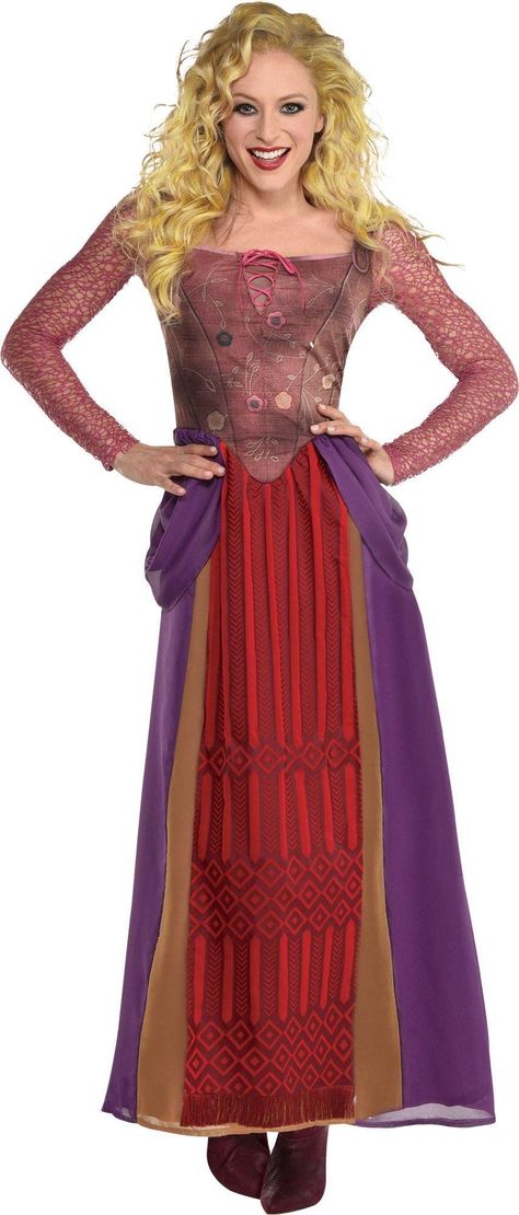 Sarah Sanderson Hocus Pocus, Sanderson Sisters Costumes, Hocus Pocus Halloween Costumes, Sarah Sanderson Costume, Hocus Pocus Costume, Sister Costumes, Spirit Halloween Costumes, Kostum Halloween, Sarah Sanderson