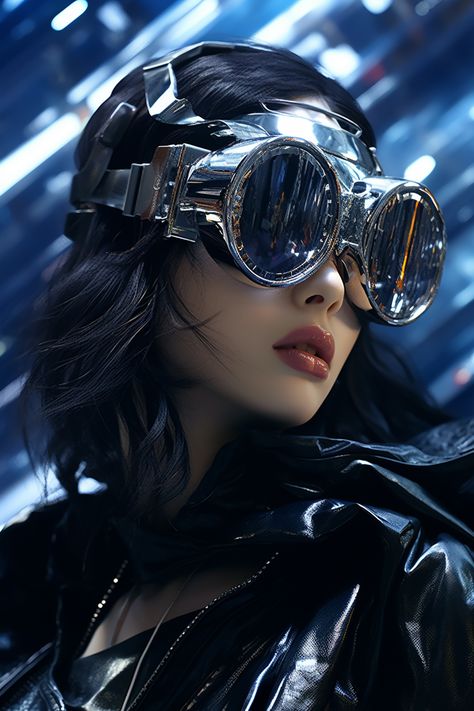 Cyberpunk Glasses Concept Art, Cyberpunk Goggles, Cyberpunk Glasses, Bad Photography, Futuristic Glasses, Cyberpunk Outfit, Crazy Face, New York State Parks, Creative Portrait Photography