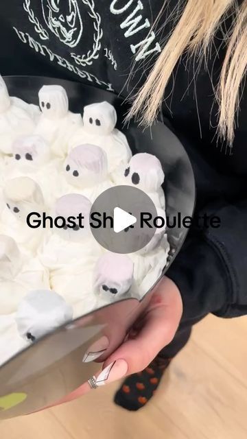 Viral Drinks Media on Instagram: "Ghost shot roulette 👻 (via kaylibeese) #viral #drinks" Ghost Roulette Shots, Ghost Shots Tissue, Ghost Shot Roulette, Ghost Roulette, Drinking Roulette Game, Ghost Shots, Shot Roulette, Halloween Drinking Games, Roulette Game