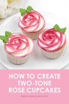 Swirl Frosting Cupcakes, Flower Cupcakes Tutorial, Cupcake Bouquet Tutorial, Cake Piping Techniques, Cupcake Decorating Techniques, Cupcake Arrangements, Rosette Cupcakes, Buttercream Flowers Tutorial, Cupcake Flowers