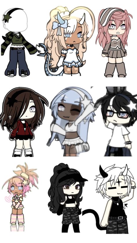 I hope yall like these :3 Free Ocs Gacha Life, Ocs Gacha Life, Gacha Life Sleep Outfits, Gachalife Girl Outfits, Realistic Mermaid Tails, Gacha Base Poses Cute, Free Ocs, Realistic Mermaid, Hello Kitty Videos