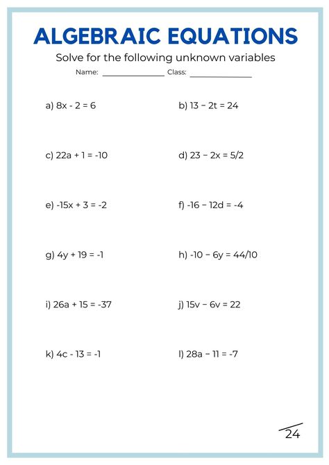 Solving Linear Equations Worksheet, Algebra Word Problems, Linear Equations Worksheet, Algebra 1 Worksheets, Algebra Equations Worksheets, Solving Algebraic Equations, Ged Math, Kids R Us, Pre Algebra Worksheets