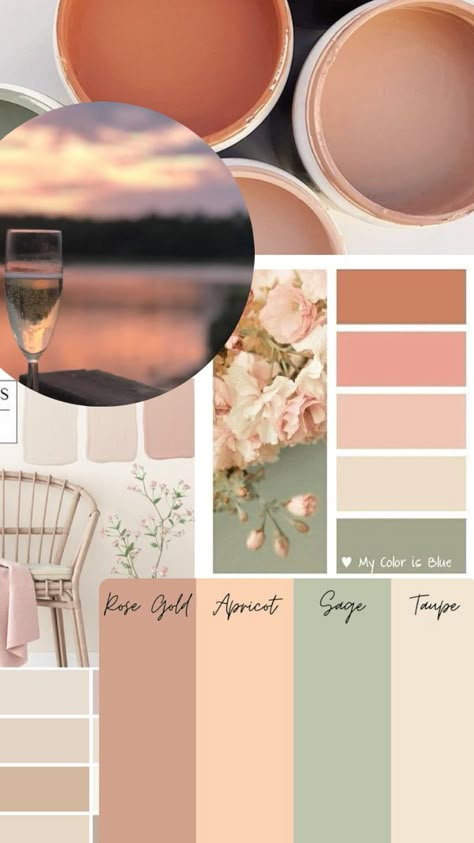 Apricot Room Decor, Peach Colour Scheme, Peach Salon Decor, Sage And Peach Color Palette, Peach Colour Wall, Light Peach Wall Color, Peach Room Ideas, Peach Accent Wall, Peach Room Decor