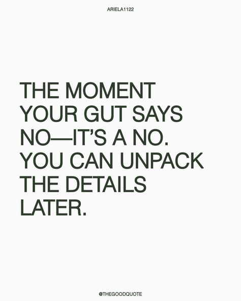 🙅‍♀️ Trust your gut, it's your best compass in life's journey. The rest can wait. 🌟 Double-tap if you're following your intuition.… | Instagram Quotes Gut Feeling, Gut Feeling Quotes, Guts Quotes, Trust Intuition, Follow Your Gut, Best Compass, Follow Your Intuition, The Crone, Intuition Quotes