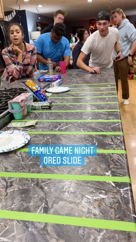 justthebells10 on Instagram: Our Family of 10 Family Game Night! #bigfamilyfun #family #funtime #holidayseason #bigfamilylife #familytime #weekendvibes #momof8… Outdoor Game Night, Family Party Food Ideas, Tik Tok Family Games, Family Event Ideas, Family Fun Night Ideas At Home, Fun Family Games Indoor, Family Olympic Games, Family Party Games Indoor, Family Night Games