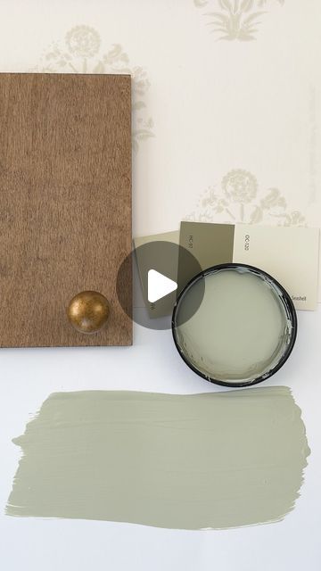 Loralee AhMu on Instagram: "Saybrook Sage by Benjamin Moore is a serene and soft green that has a slight gray undertone, which grounds the color and gives it a sophisticated, muted quality. 

This color belongs to the Historical Collection by Benjamin Moore, which is well-known for colors that work beautifully in both traditional and contemporary spaces. Saybrook Sage works exceptionally well in spaces where you want to create a calm and restful environment, like bedrooms, living rooms, or bathrooms.

Saybrook Sage can look more green or more gray depending on the quality and direction of the light. Natural lighting will bring out its true green nature, while incandescent or warm LED lighting might emphasize the warmer, grayer undertones, making it appear more subdued.

The versatility of Light Grey Green Paint Color, Sage Wall Paint, Saybrook Sage Benjamin Moore, Sage Green Bathroom Ideas, Sage Paint Color, Benjamin Moore Bedroom, Sage Color Palette, Sherman Williams, Tan Paint