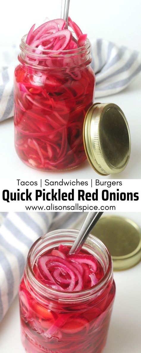 Best Pickled Onions, How To Can Pickled Red Onions, Bbq Pickled Onions, Refrigerator Pickled Red Onions, Pickled Red Onions Canning, Picketed Red Onions, Pickles Red Onions, Refrigerator Red Onion Pickles, Pickled Pink Onions