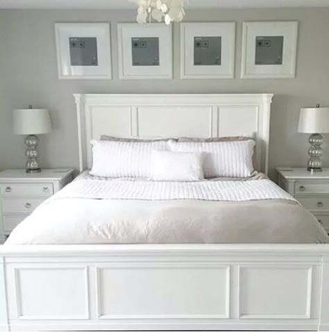 Ikea Bedroom, White Bed, White Bedroom Furniture, Gray Bedroom, Trendy Bedroom, Small Room Bedroom, Simple Bedroom, White Furniture, Master Bedrooms Decor