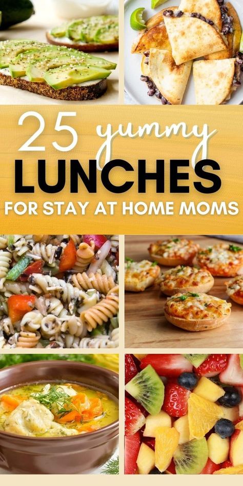 Easy Lunch Ideas For Stay At Home Moms, Essen, Healthy Lunch Ideas For One Person, Easy Lunches To Take To Work Picky Eaters, Simple Lunch Ideas For Home Easy Recipes, Easy Lunches For Adults, Easy Healthy Lunches At Home, Simple Family Lunch Ideas, At Home Lunches For Adults