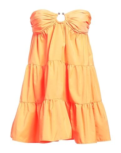 Sun Dresses For Summer Short, Summer Outfits Bright Colors, Dresses Trendy Party, Short Sun Dresses, Cute Beach Dresses, Orange Beach Dress, Summer Dinner Dress, Short Fitted Dresses, Orange Short Dress