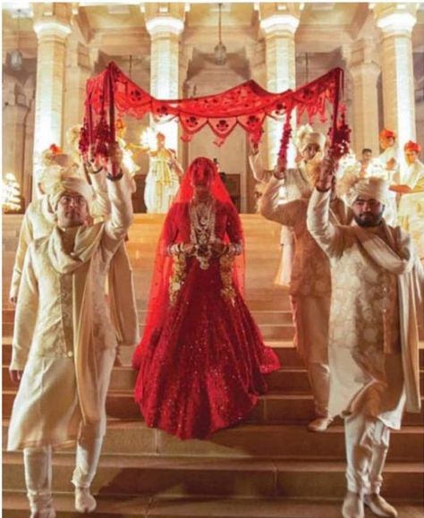 Priyanka Chopra Wedding, Minimalistic Decor, Bride Entry, Hindu Wedding Ceremony, Celebrity Bride, Hindu Ceremony, Sabyasachi Lehenga, Wedding Journal, Indian Bridal Lehenga