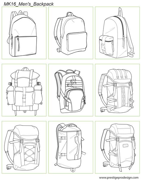 Backpack Drawing, Drawing Clothes, Technical Drawing, Drawing Reference Poses, Drawing Tips, Drawing Techniques, Art Drawings Sketches, Art Reference Photos, Design Sketch