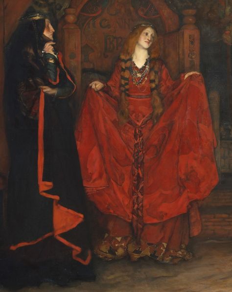 King Lear - Cordelia's Farewell ~ Edwin Austin Abbey ~ (American: 1852-1911) Edwin Austin Abbey, Pre Raphaelites, Pre Raphaelite Art, King Lear, Art College, Sansa Stark, Pre Raphaelite, Wow Art, Victorian Art