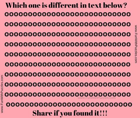 It puzzle will test your eyes in which your challenge is find the letter or number which is different from the group. Eye Test Quiz, Cool Mind Tricks, Eye Tests, Find The Differences Games, Riddle Puzzles, Brain Teasers Riddles, Dance Logo, Brain Teasers For Kids, Kids Puzzles