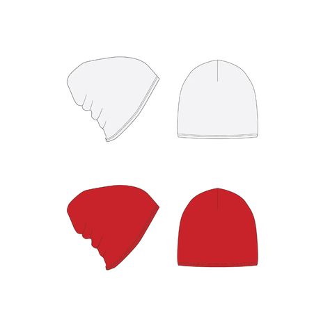 v Beanie Template, Beanie Mockup, Beanies Fashion, Flat Drawings, Flat Sketches, Fashion Templates, Tech Pack, Beanie Style, Cover Art Design