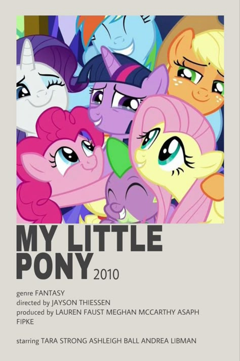 Mlp Movie Poster, Mlp Posters, Animated Tv Shows, Movie Character Posters, Animated Movie Posters, Old Cartoon Shows, My Little Pony Poster, Movie Card, Girly Movies