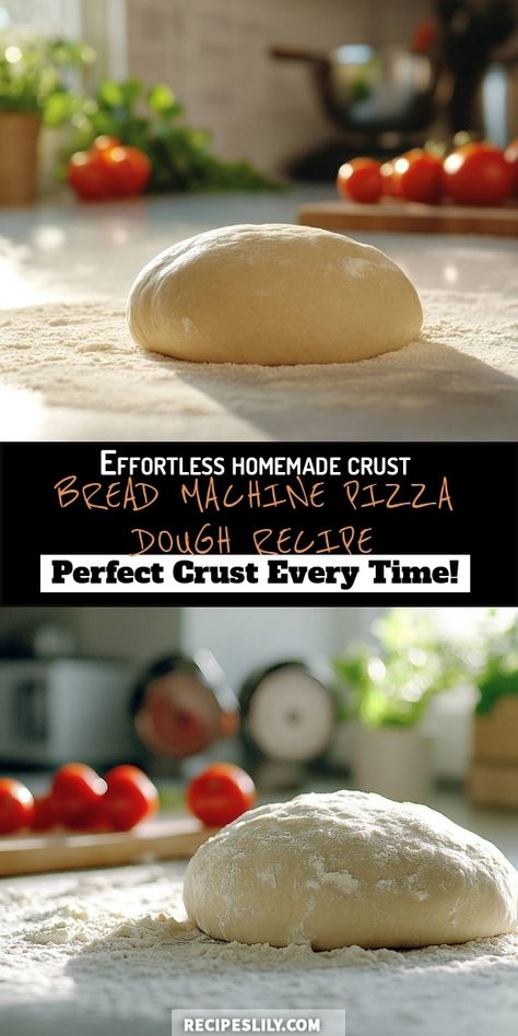 I love making pizza at home, and this bread machine pizza dough recipe guarantees the perfect crust every time! Just mix, let it rise, and you're ready to bake a delicious pizza that's sure to impress. Try this easy recipe and enjoy a homemade pizza night! Pizza Dough Recipe For Bread Machine, Breadmaker Pizza Dough, Best Pizza Dough Recipe Bread Machine, Bread Machine Pizza Dough Recipe, Dough Recipe Easy, Classic Pizza Dough Recipe, Pizza Dough Bread Machine, Bread Machine Pizza Dough, Homemade Pizza Night