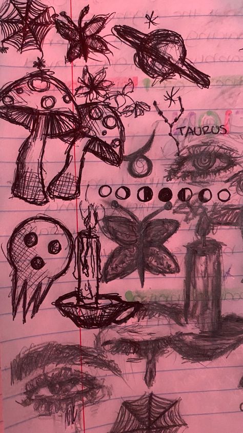 #doodles #drawings #mushroom #art #notebookart #notebook School Notebook Drawings, Note Book Doodles Grunge, School Doodles Aesthetic, Doodles On Notebook, Notebook Doodles Aesthetic, Scetches Notebook Easy, Scetches Notebook, Alt Doodles, Indie Doodles