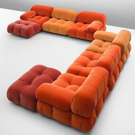 Bubble Couch, Spider Dance, Sofa Reupholstered, Unique Chairs, Velvet Sofa Set, Modern Living Room Set, Apartment Vibes, Mario Bellini, Modular Couch