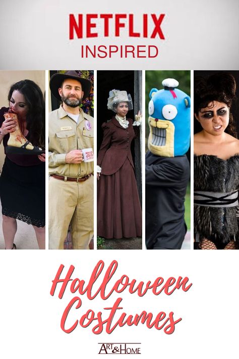 With Halloween Party season fast approaching, the challenge to create the perfect Halloween costume is on! These wonderful people have combined their lover of TV and Halloween into some of the best TV-Inspired costumes we have seen in a long while.  #Halloween #HalloweenCostumes #HalloweenCostumeIdeas #Netflix  https://artandhome.net/netflix-inspired-halloween-costumes Tv Character Outfits, Move Character Costume, Actor Costume Ideas, Netflix Movies To Watch Halloween, Netflix Inspired Halloween Costumes, Reality Tv Halloween Costumes, Tv Show Inspired Halloween Costumes, Netflix Characters Costume, Halloween Movies On Netflix Best