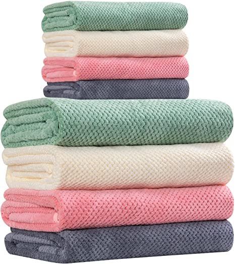 Blue Bath Towels, Grey Bath Towels, Microfiber Bath Towels, Beach Bathroom, Egyptian Cotton Towels, Kitchen Cabinets Decor, Green Towels, Bath Towels Luxury, Turkish Cotton Towels