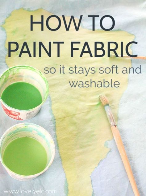 How to paint fabric for inexpensive DIY curtains, pillows, and more. Learn which paints are best and how to paint fabric so it's beautiful and soft. Tela, Fabric Paint Curtains, How To Paint Curtains, Hand Painted Pillows Diy, Stencil For Fabric Painting, Painting On A Shirt, Painted Fabric Art, Painting A Shirt, Painting Fabric With Acrylic Paint