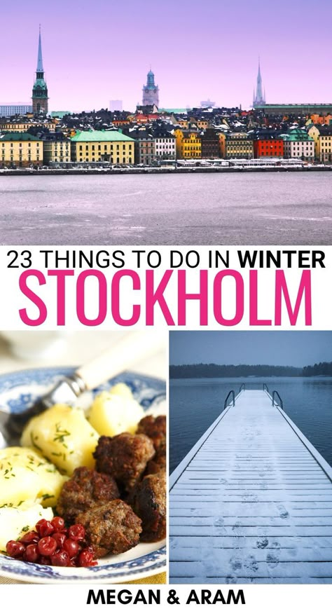 Stockholm At Christmas, Stockholm In January, Stockholm In February, Stockholm Sweden Winter, Where To Travel In January, Winter In Stockholm, Stockholm Things To Do, What To Do In Stockholm, Stockholm Activities