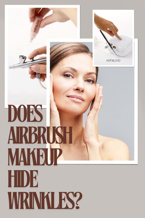 Curious if airbrush makeup can hide wrinkles? Our blog dives into how airbrush makeup can create a smooth, youthful appearance. Learn about the fine mist application that blends seamlessly into the skin, minimizing the appearance of fine lines and wrinkles. Discover why airbrush makeup is a favorite among makeup artists for mature skin. If you're seeking a flawless, natural look, this guide will help you decide if airbrush makeup is the solution for you. Best Airbrush Makeup, Airbrush Make Up, Airbrush Makeup Kit, Skin Repair Cream, Hide Wrinkles, Makeup Starter Kit, Top Anti Aging Products, Airbrush Foundation, Makeup Kits