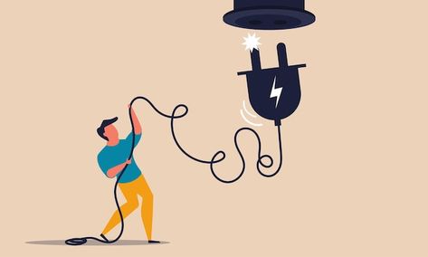 Vector electrical unplug and power cost ... | Premium Vector #Freepik #vector #electrical-outlet #plug-socket #electric-socket #power-plug Electric Socket, Outlet Plug, Plug Socket, Power Plug, Creative Ads, 3d Illustration, Premium Vector, Graphic Resources, Outlet