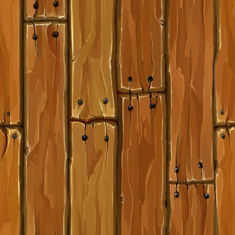 Hand Painted Wood Texture, Wood Texture Art, Wood Panel Texture, Painted Wood Texture, Game Textures, Dungeon Tiles, Texture Drawing, Hand Painted Textures, Casual Art