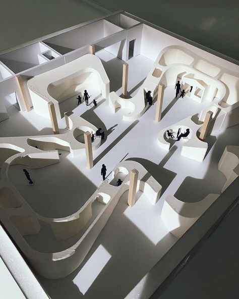 Museum Interior, Museum Exhibition Design, Architectural Model, Architecture Design Drawing, Architecture Model Making, Architecture Concept Drawings, Exhibition Booth Design, Architecture Design Concept, Library Design