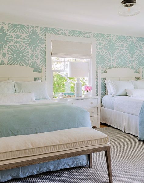 You Need to See This Authentic Coastal Home on Martha’s Vineyard - Town & Country Living Vineyard Interior Design, White Coastal Bedroom, Marthas Vineyard Interior Design, Coastal Bedroom Ideas, Beach Style Bedroom, Elegant Bedroom Design, Fall Bedroom, Bedroom Accent, Coastal Bedrooms