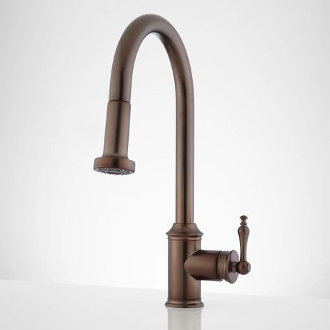 Kitchen Faucets | Signature Hardware Rubbed Bronze Kitchen Hardware, Oil Rubbed Bronze Kitchen Hardware, Bronze Hardware Kitchen, Rustic Kitchen Faucets, Bronze Kitchen Hardware, Oil Rubbed Bronze Kitchen Faucet, Antique Brass Kitchen Faucet, Copper Kitchen Faucets, Oil Rubbed Bronze Kitchen