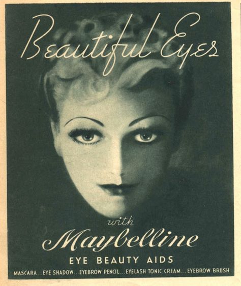 Beautiful Eyes Vintage Maybelline Makeup Ad Vintage Beauty Ads, Super Long Lashes, Maybelline Cosmetics, Eyebrow Beauty, Decorative Magnets, Beauty Ads, Makeup Ads, Maybelline Makeup, Retro Beauty