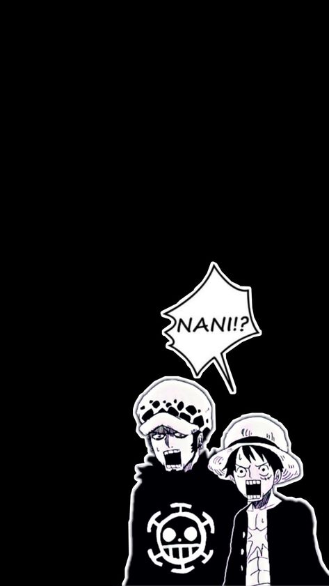 Simple One Piece Wallpaper, Black One Piece Wallpaper, One Piece Black Wallpaper, Law Wallpaper, One Piece Black And White, Japanese Wallpaper Iphone, Simple Anime, One Piece Photos, One Piece Tattoos