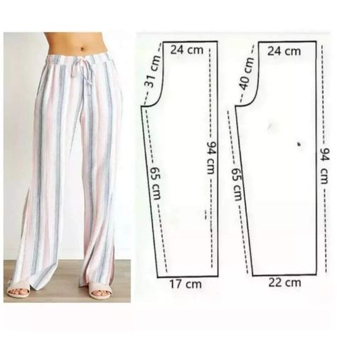 Trousers Pattern, Sewing Pants, Sewing Easy Diy, Sewing Clothes Women, Sewing Tutorials Clothes, Diy Sewing Pattern, Diy Sewing Clothes, Couture Sewing, Clothes Sewing Patterns