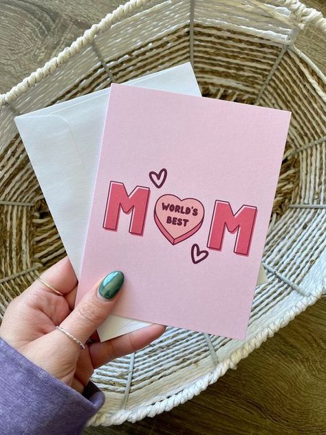 mother's day gifts Diy Birthday Cards For Mom, Mothers Day Cards Craft, Happy Birthday Cards Diy, Mother's Day Gift Card, Creative Birthday Cards, Birthday Card Drawing, Homemade Birthday Cards, Leaving Room, Birthday Cards For Mom