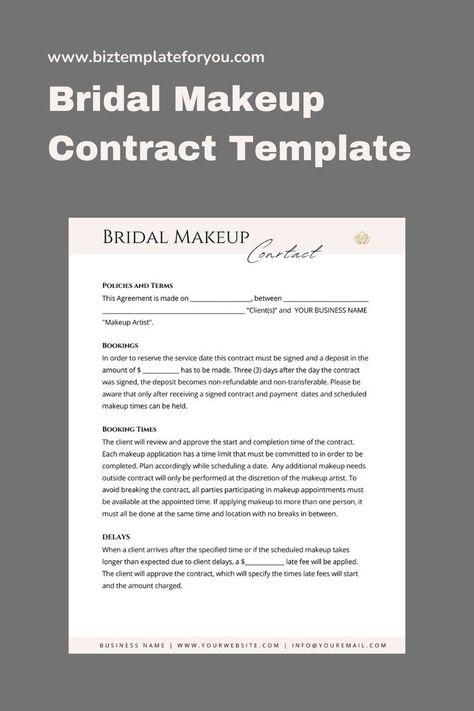 💥NEW💥 Editable Bridal Makeup Contract Template for Freelance Makeup Artists Makeup Contract, Freelance Makeup Artist Business, Service Agreement, Signed Contract, Freelance Makeup Artist, Makeup Artist Business, Contract Agreement, Artist Business, Future Jobs