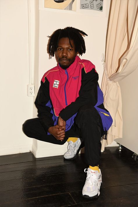 Reebok & have a good time Reunite for the Perfect 90s Tracksuit #highsnobiety #style #streetwear 90s Tracksuit, Reebok Logo, Have A Good Time, Tracksuit Tops, 90s Inspired, Look Here, Style Streetwear, Mens Streetwear, Good Time