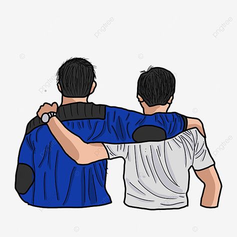 a true friendship between two men who see the future Boy To Boy Friendship, Friendship Png Images, Dost Png Pic, Friends Png Image, Friends Images Group Of, Cartoon Two Friends, Friend Cartoon Image, Two Boy Best Friends, Friendship Cartoon Pictures