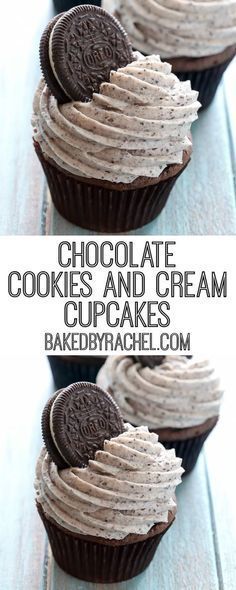 Cookies And Cream Cupcakes, Fancy Deserts, Cookies And Cream Milkshake, Cookies And Cream Frosting, Cookie And Cream Cupcakes, Chocolate Cupcakes Filled, Oreo Frosting, Vegan Cream Cheese Frosting, Strawberry Cream Cheese Frosting